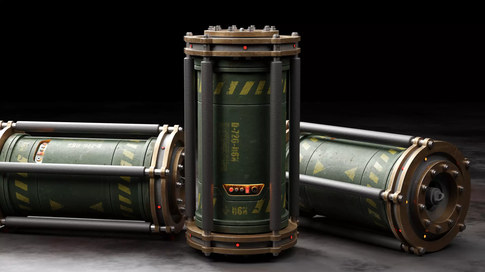 Military Grade Time Bomb 3D model_0