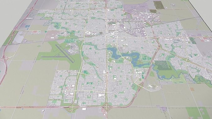 Cityscape Regina Brazil  3D model 3