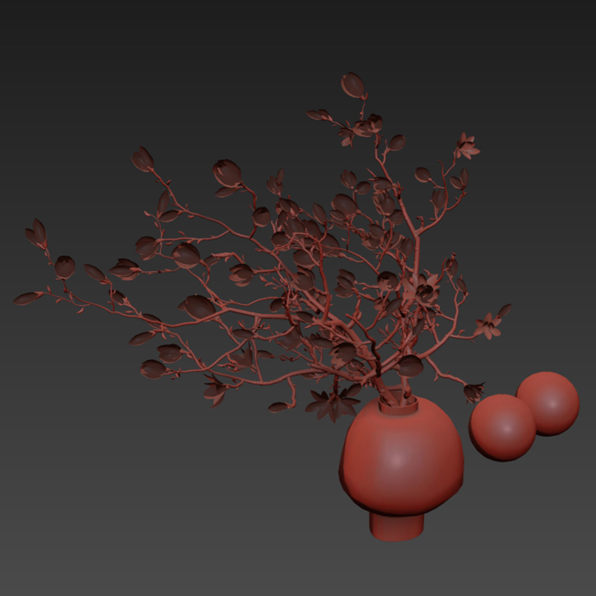 Flower In Vase  29 3D model_6