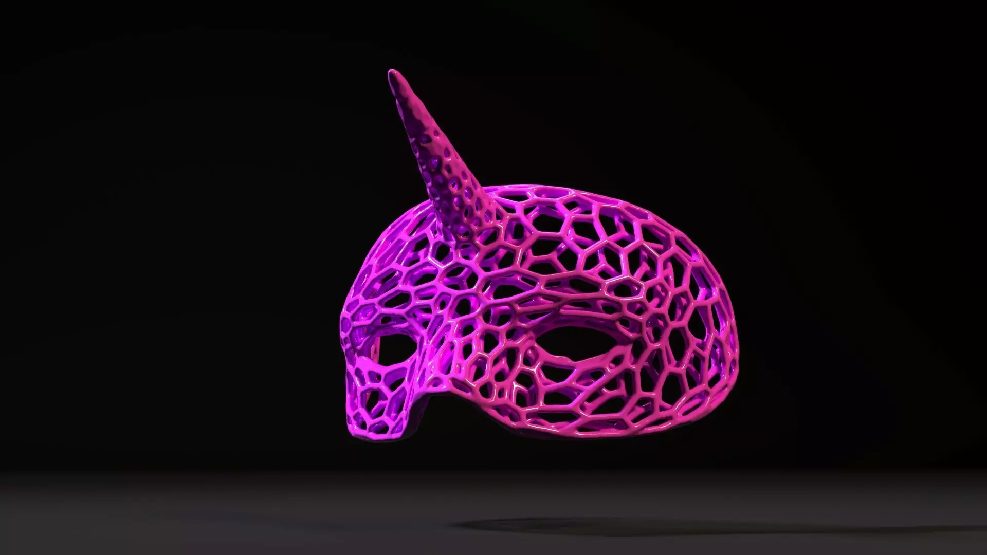 Halloween Unicorn Mask 3D print model