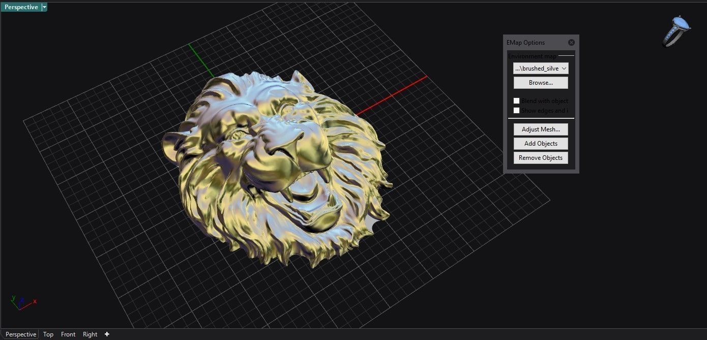 The Lion  Free 3D print model_3