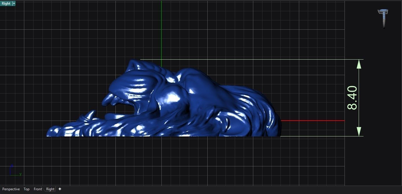 The Lion  Free 3D print model_2