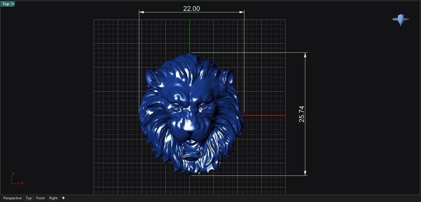 The Lion  Free 3D print model_1