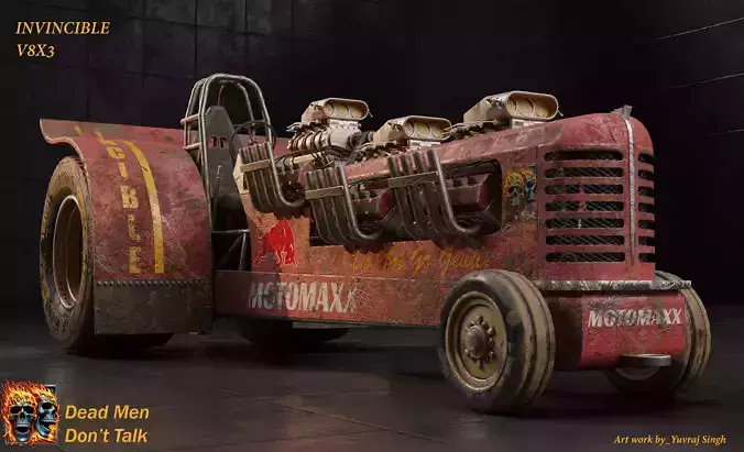 Tri-engine Kentuckian style tractor