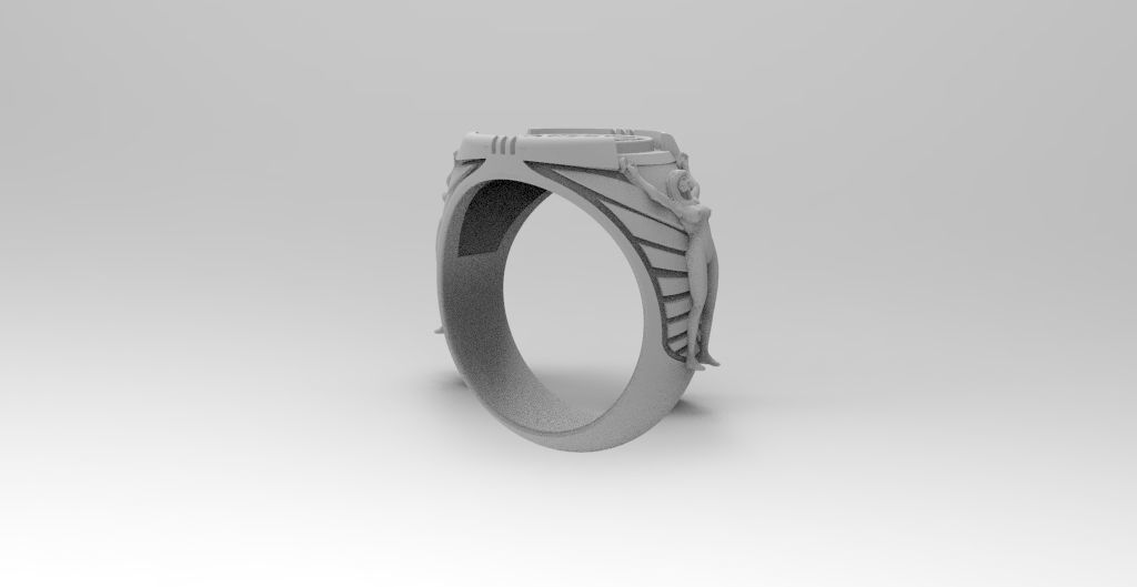 anillo rey salomon  3D print model_1