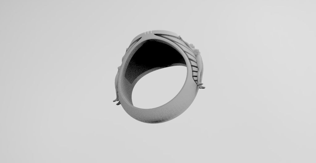 anillo rey salomon  3D print model_5