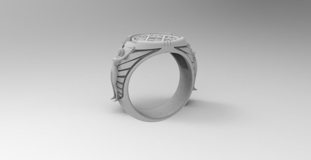 anillo rey salomon  3D print model_2