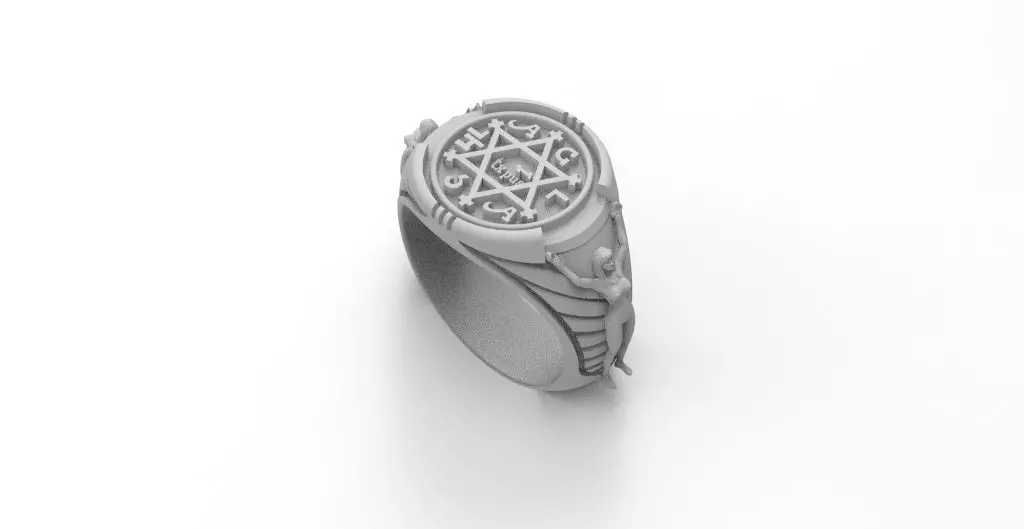 anillo rey salomon  3D print model_0