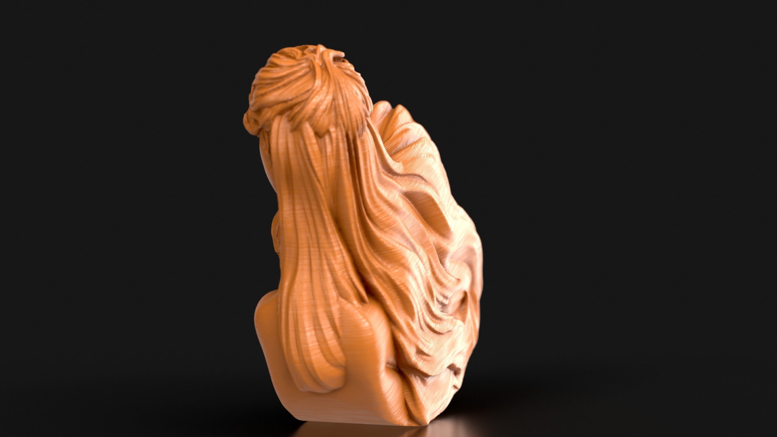 Mother and Child Rocking Sculpture 3D print model_10