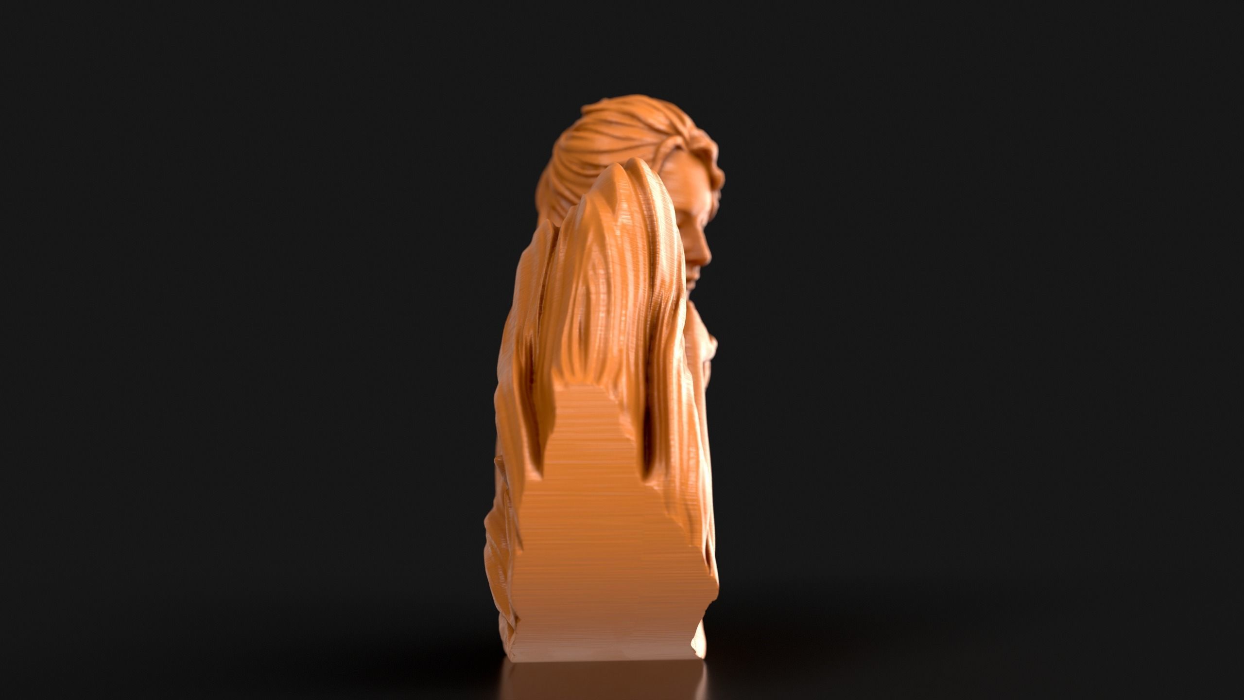 Mother and Child Rocking Sculpture 3D print model_6
