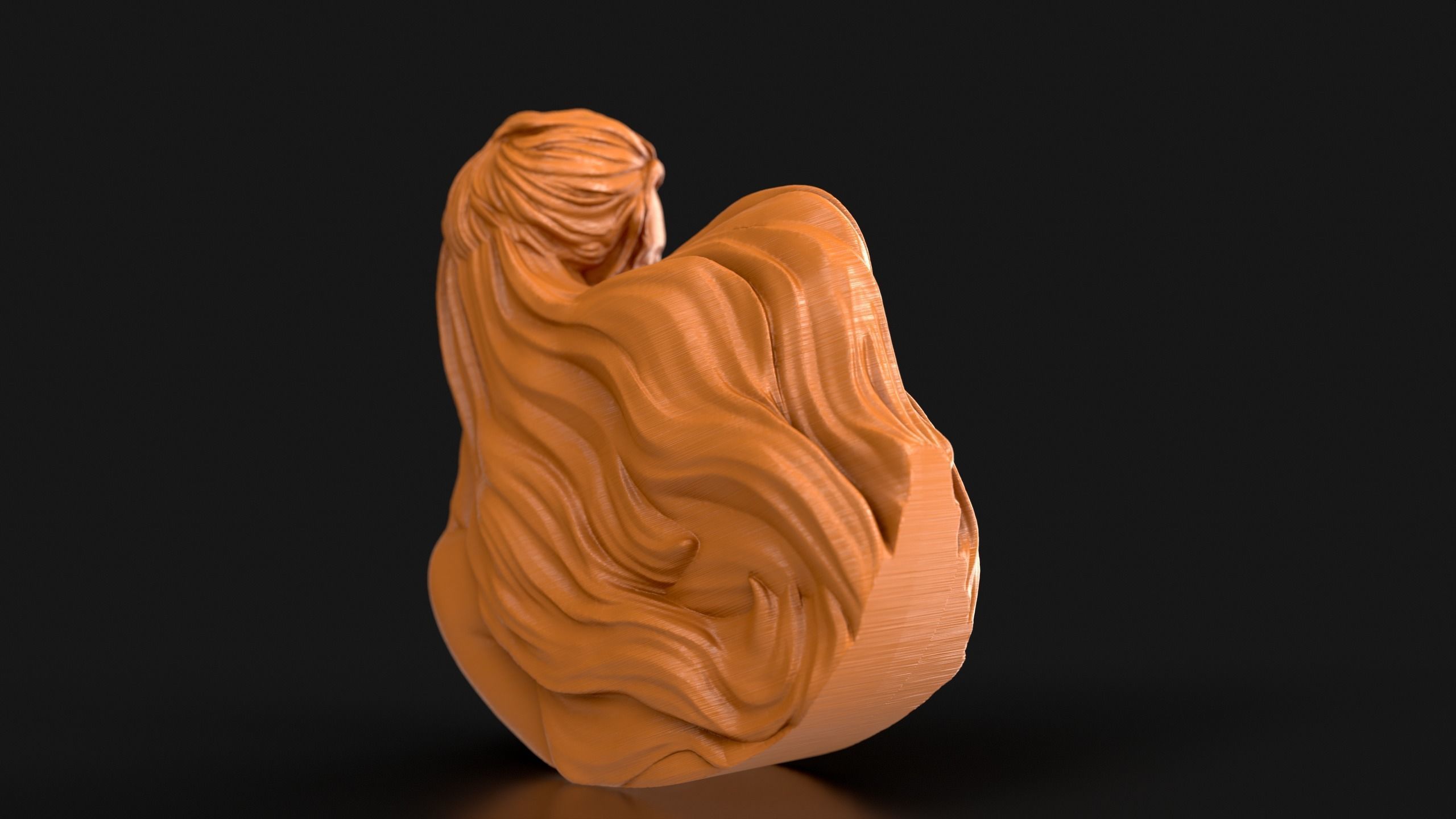 Mother and Child Rocking Sculpture 3D print model_7