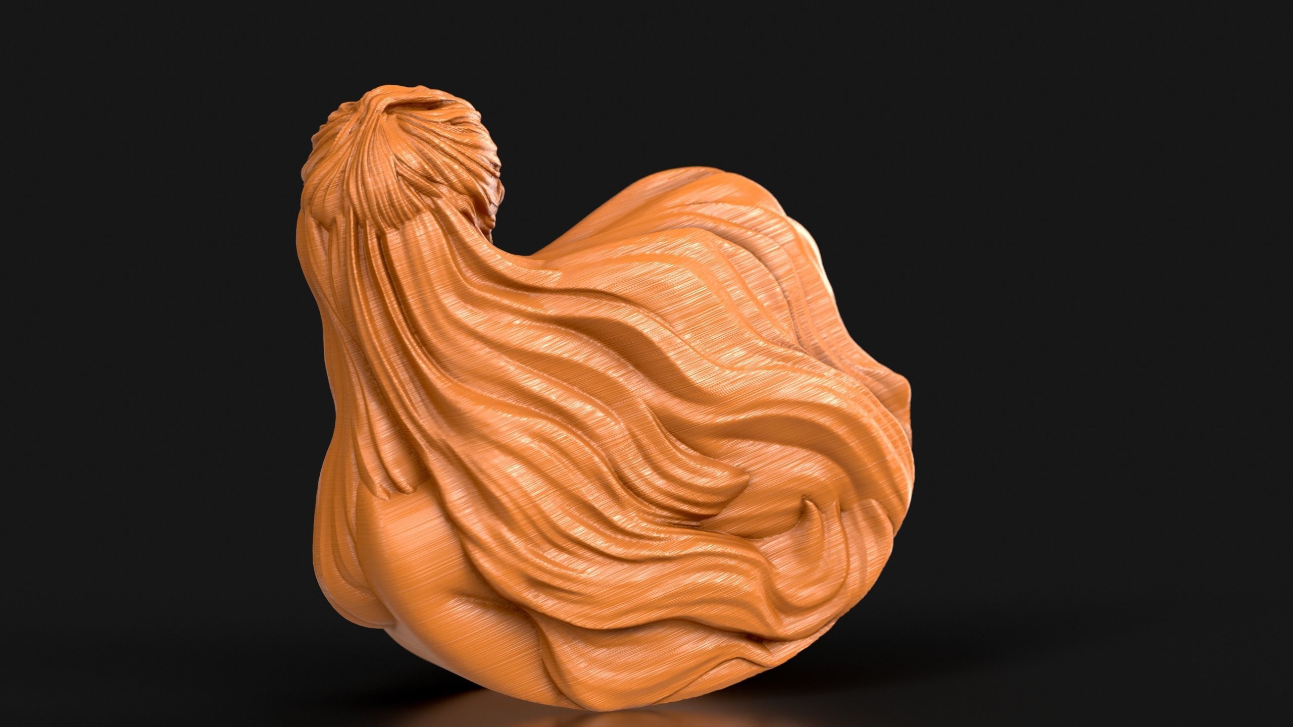 Mother and Child Rocking Sculpture 3D print model_8