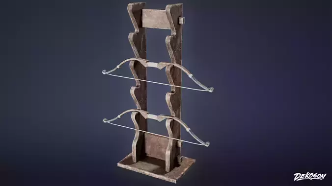 MEDIEVAL - Bow Holder 01 - LOW POLY