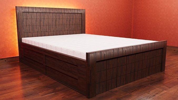 Bed LM01 3D model