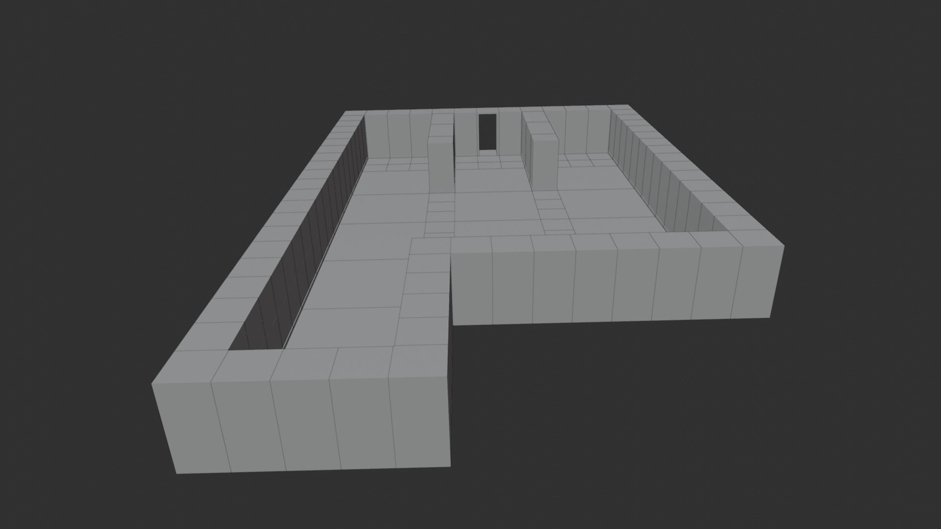 Low Poly Modular Wall Pack Low-poly 3D model_4