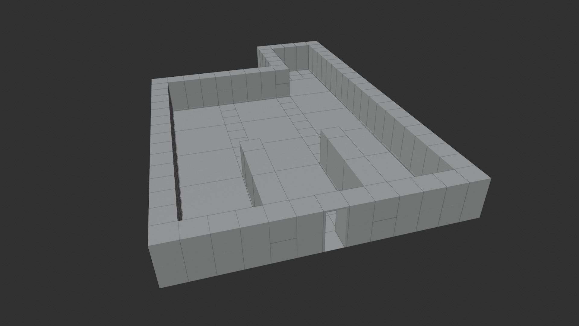 Low Poly Modular Wall Pack Low-poly 3D model_5