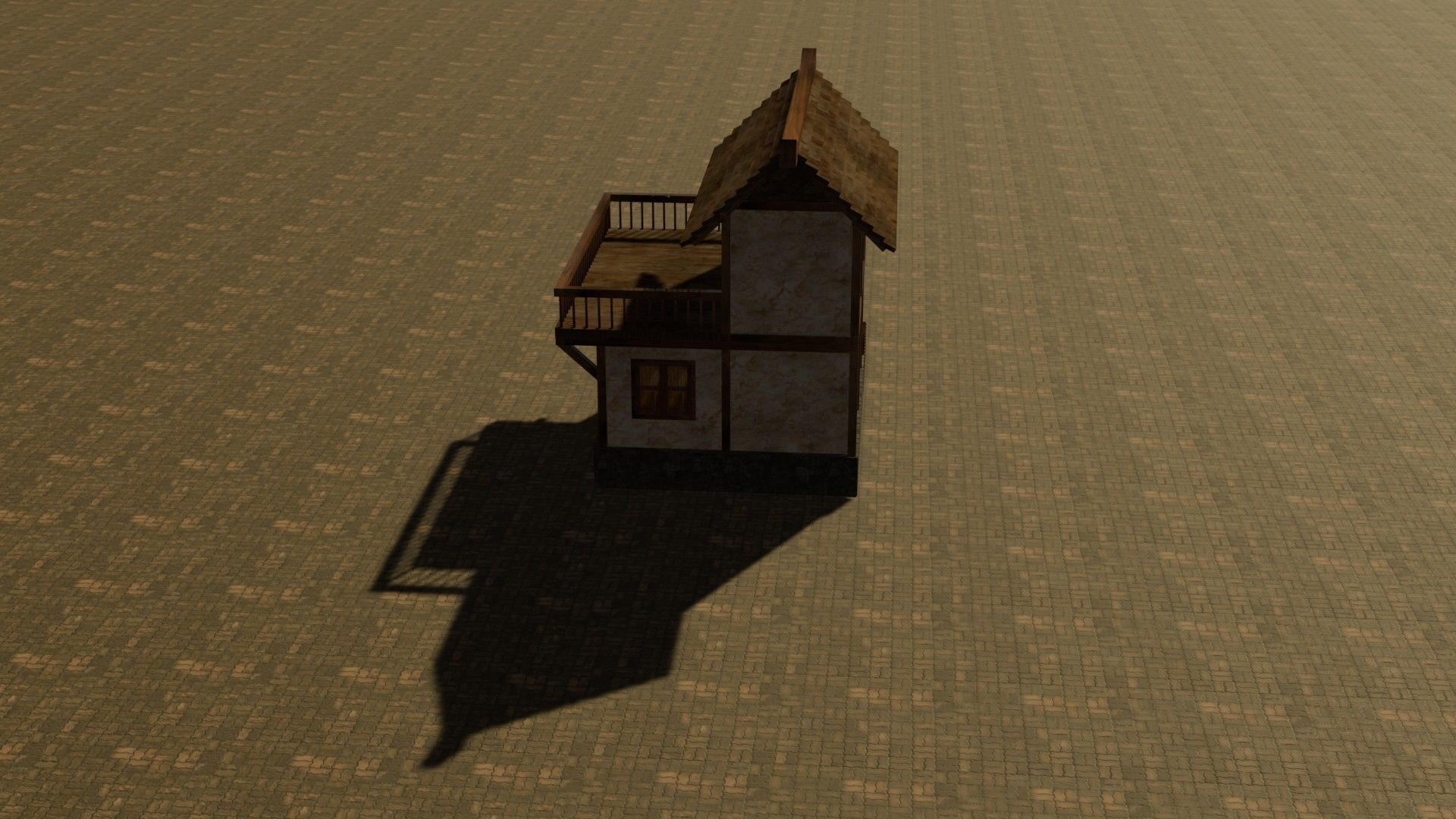 Medieval house seven 3 Low-poly 3D model_15