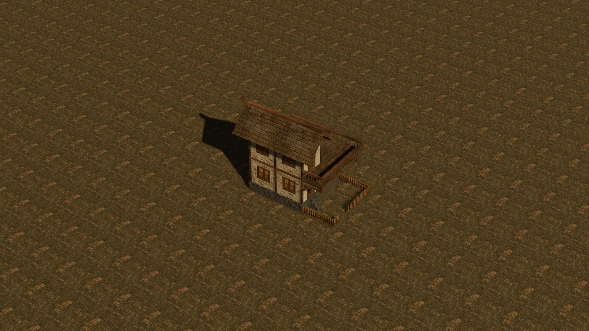 Medieval house seven 3 Low-poly 3D model_18