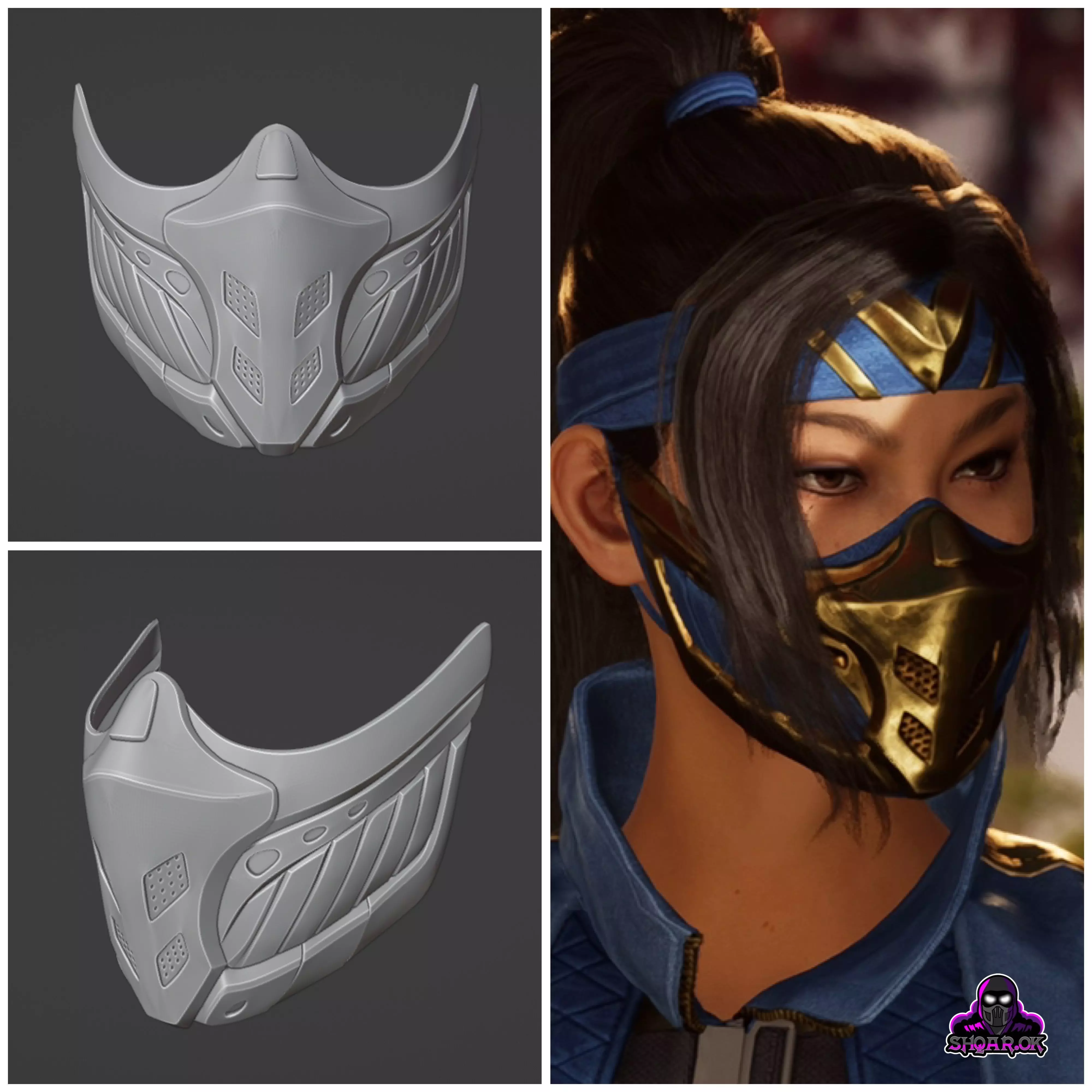 Kitana mask from MK1 - Heaven and Earthrealm 3D print model