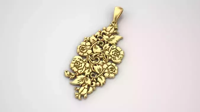 Flower pendant 1