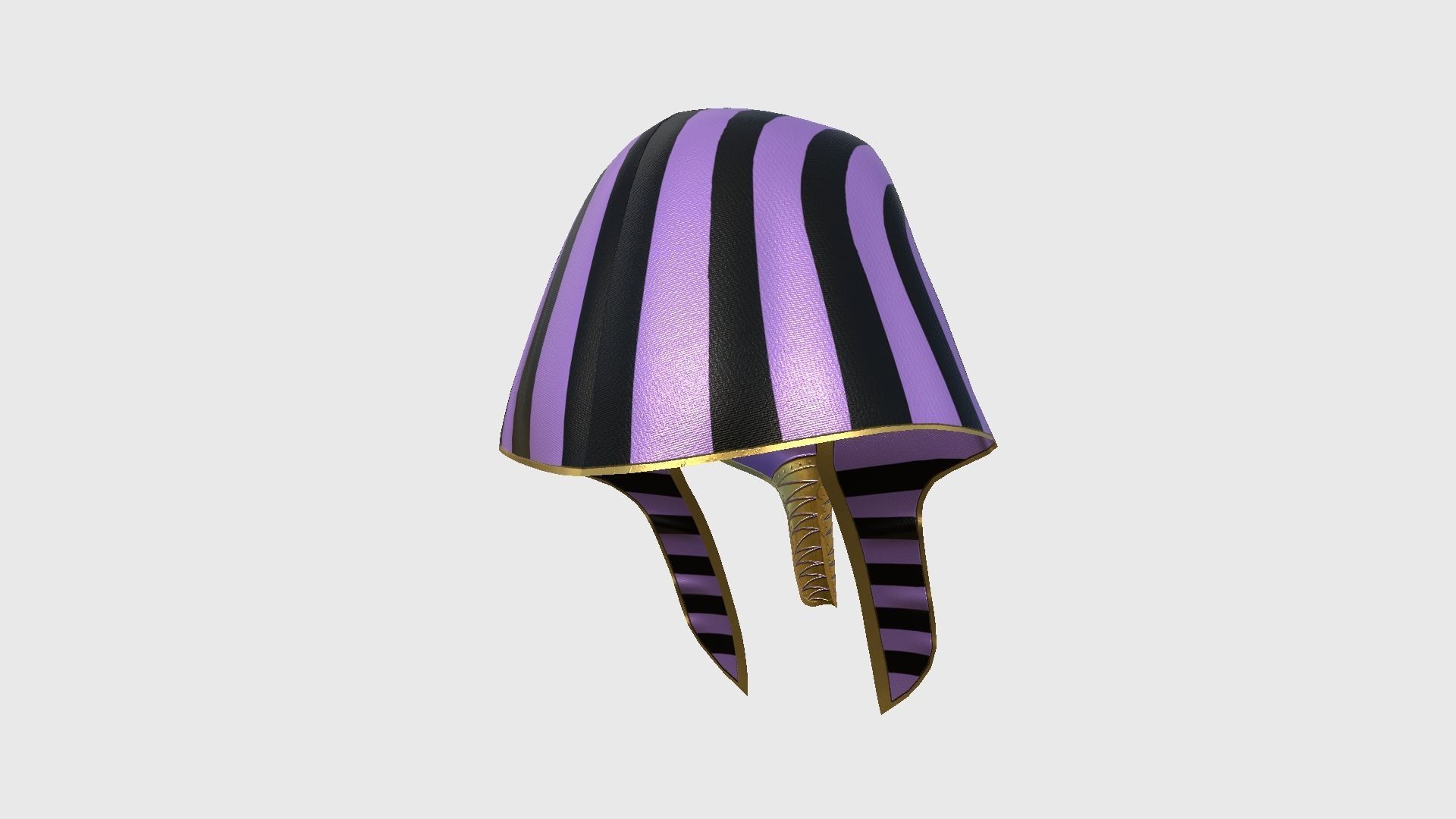 Amun Mask A09 - Egyptian Gods Character Clothing Low-poly 3D model_3