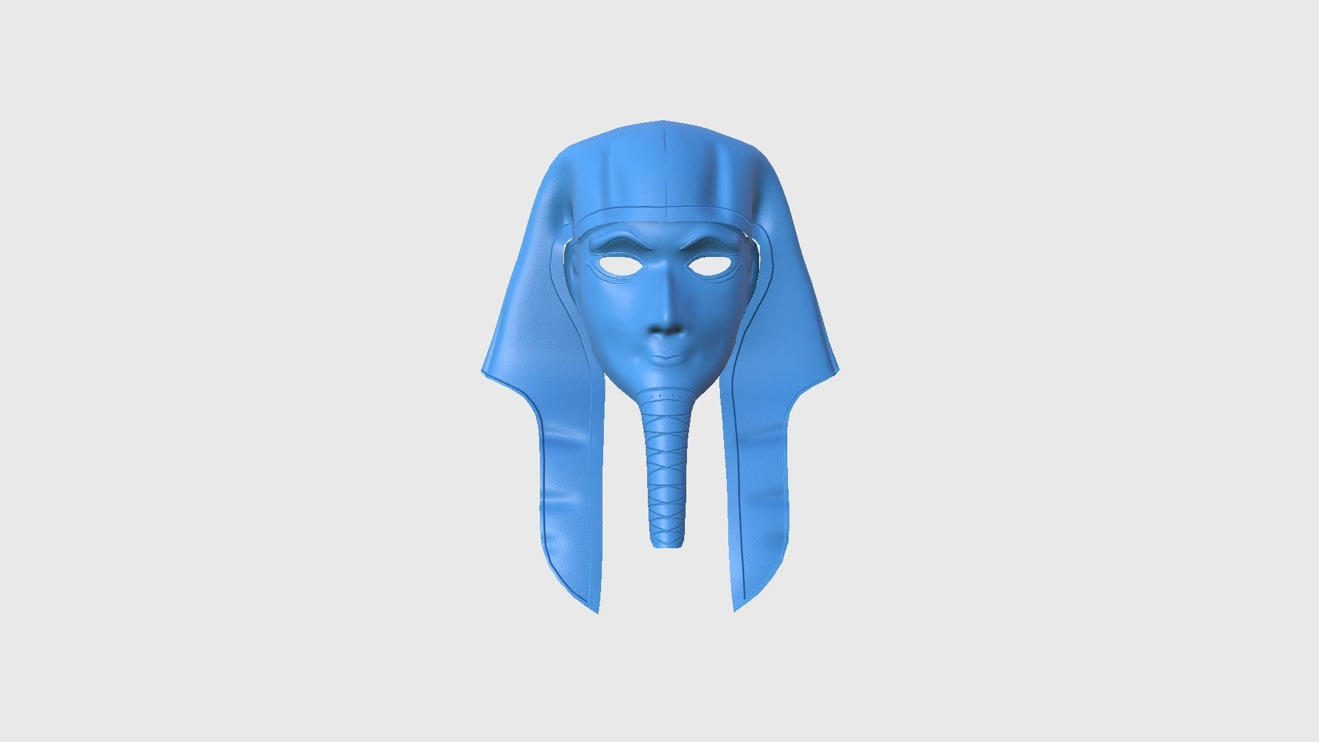 Amun Mask A08 - Egyptian Gods Character Clothing Low-poly 3D model_8