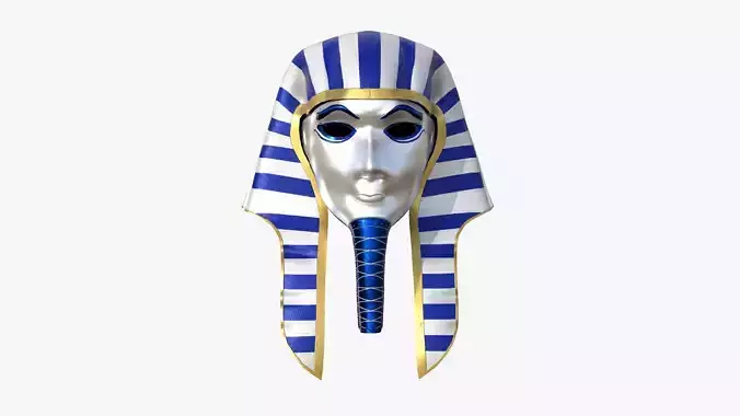 Amun Mask A07 - Egyptian Gods Character Clothing Low-poly 3D model