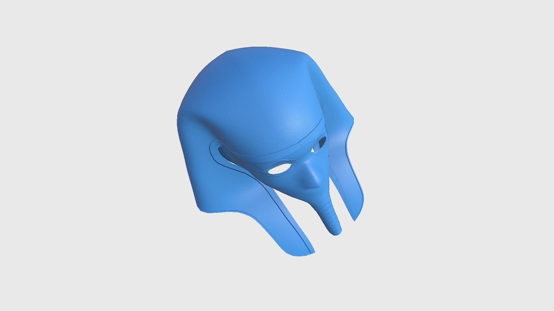 Amun Mask A05 - Egyptian Gods Character Clothing Low-poly 3D model_13