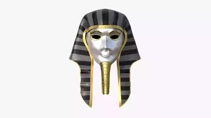 Amun Mask A05 - Egyptian Gods Character Clothing Low-poly 3D model