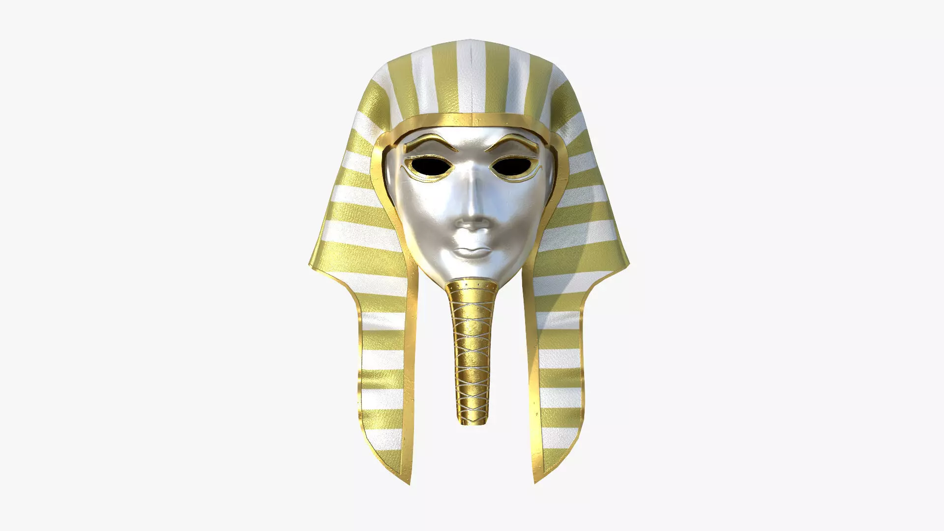 Amun Mask A04 - Egyptian Gods Character Clothing Low-poly 3D model_0