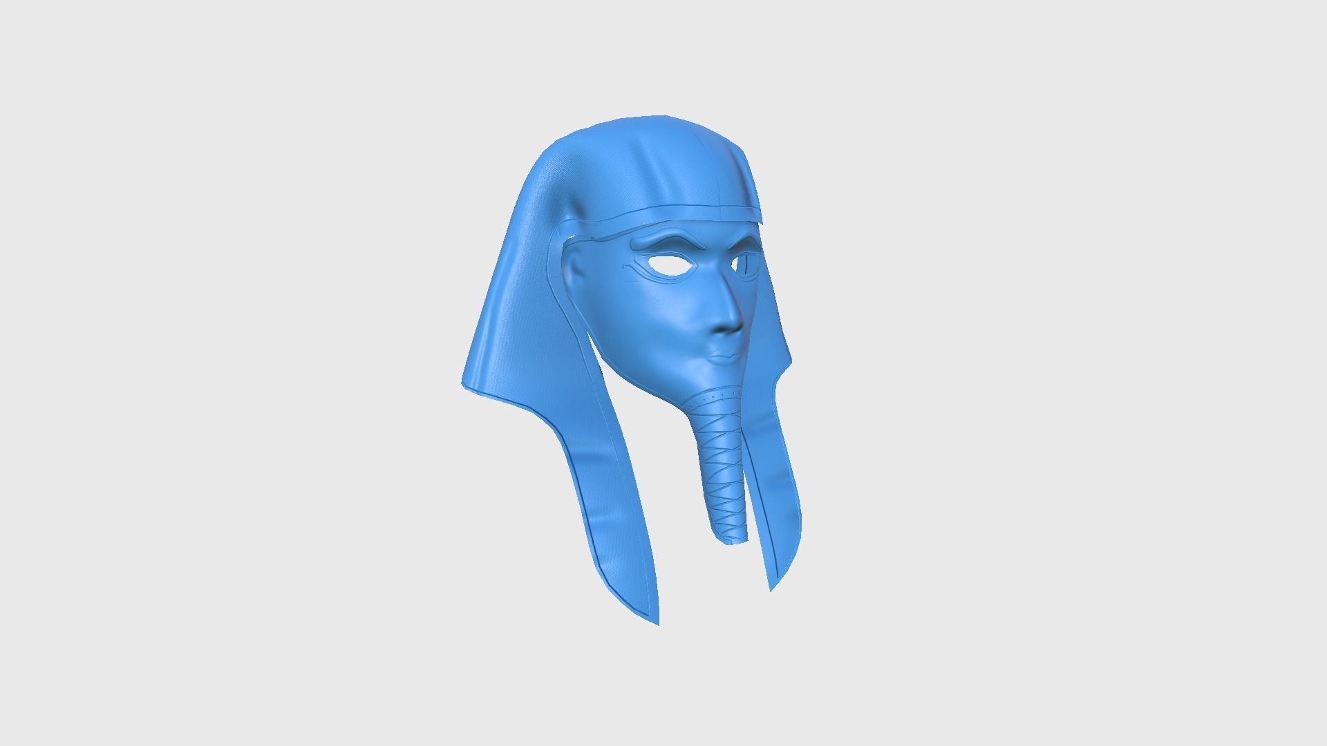 Amun Mask A04 - Egyptian Gods Character Clothing Low-poly 3D model_9