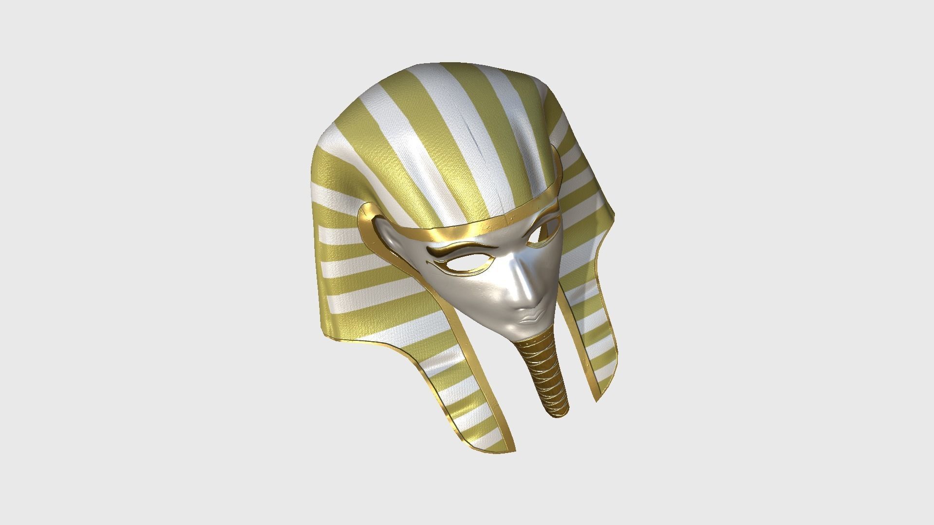 Amun Mask A04 - Egyptian Gods Character Clothing Low-poly 3D model_2