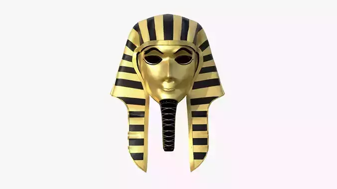 Amun Mask A03 - Egyptian Gods Character Clothing Low-poly 3D model
