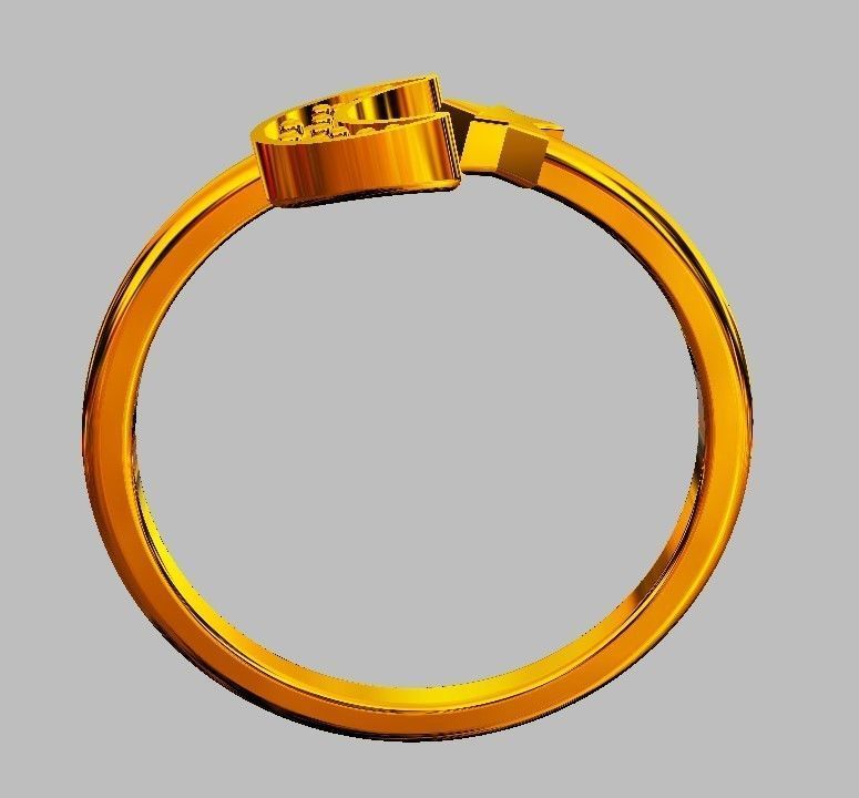 Moon and Star Ring 3D print model_8