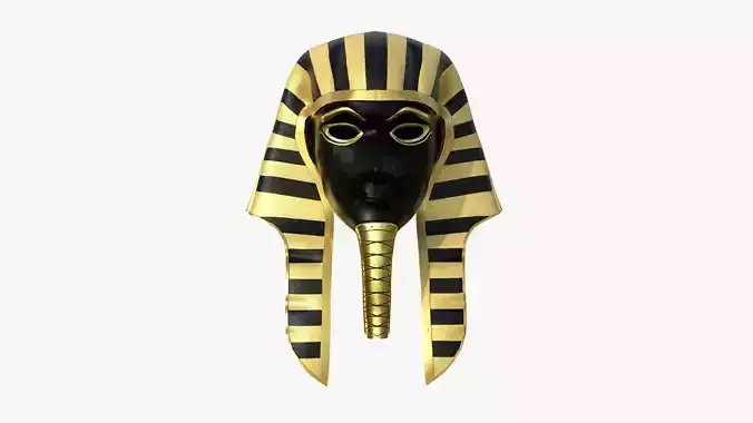 Amun Mask A02 - Egyptian Gods Character Clothing Low-poly 3D model