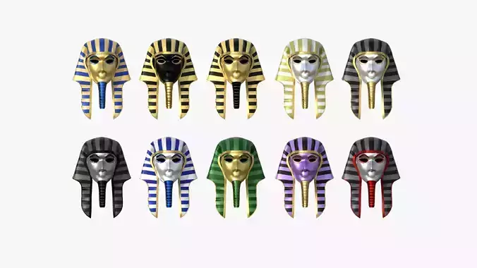 10 Amun Mask A Collection - Egyptian Gods Character Clothing  