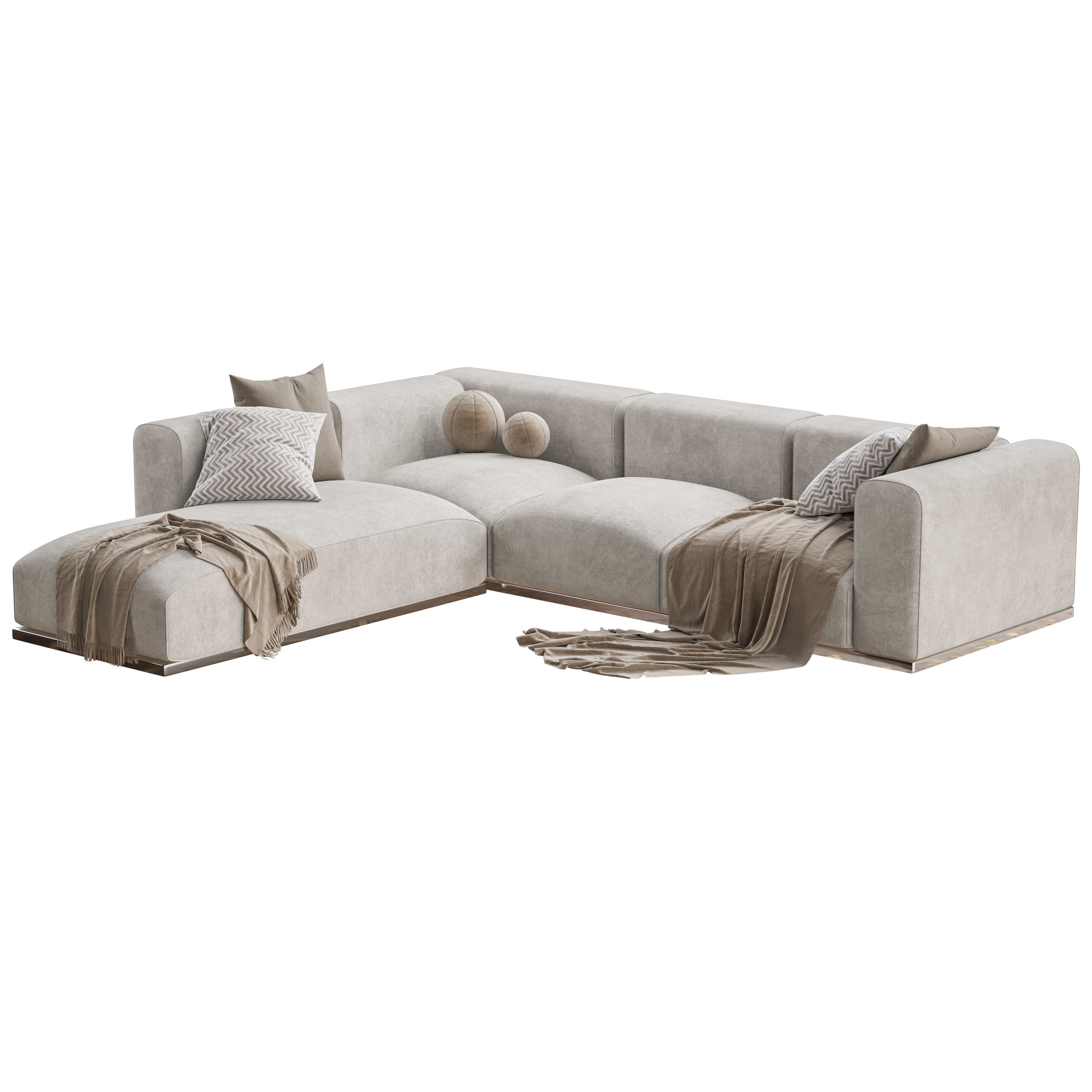 Braid Mahy Sectional Sofa 3D model_1