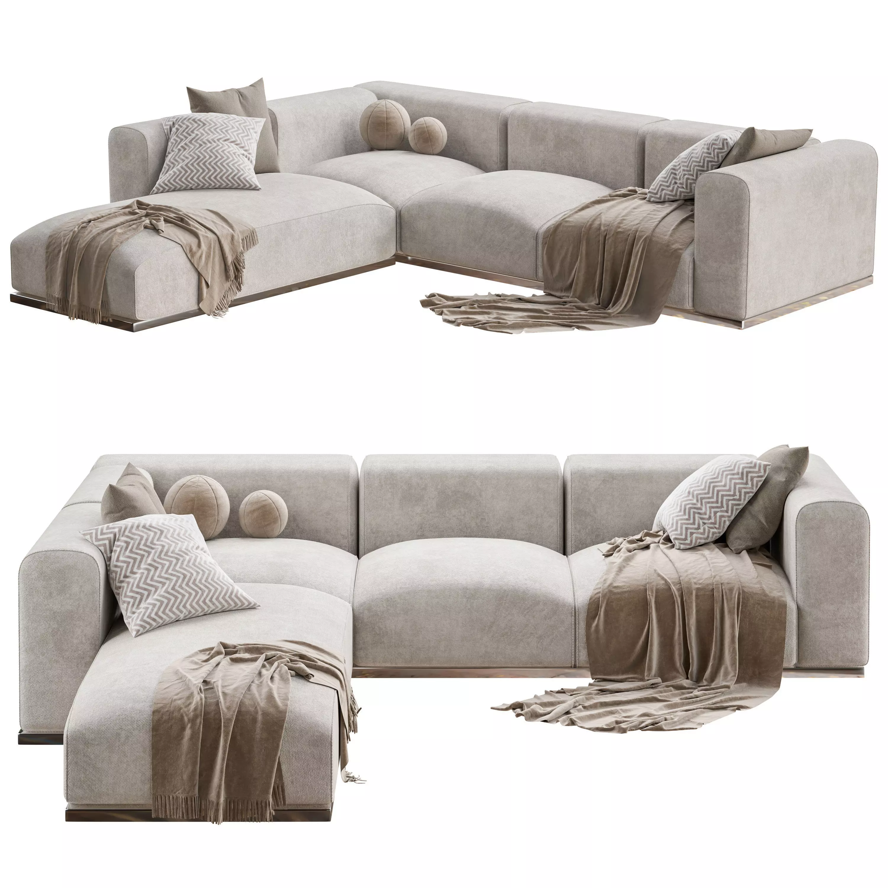 Braid Mahy Sectional Sofa 3D model_0