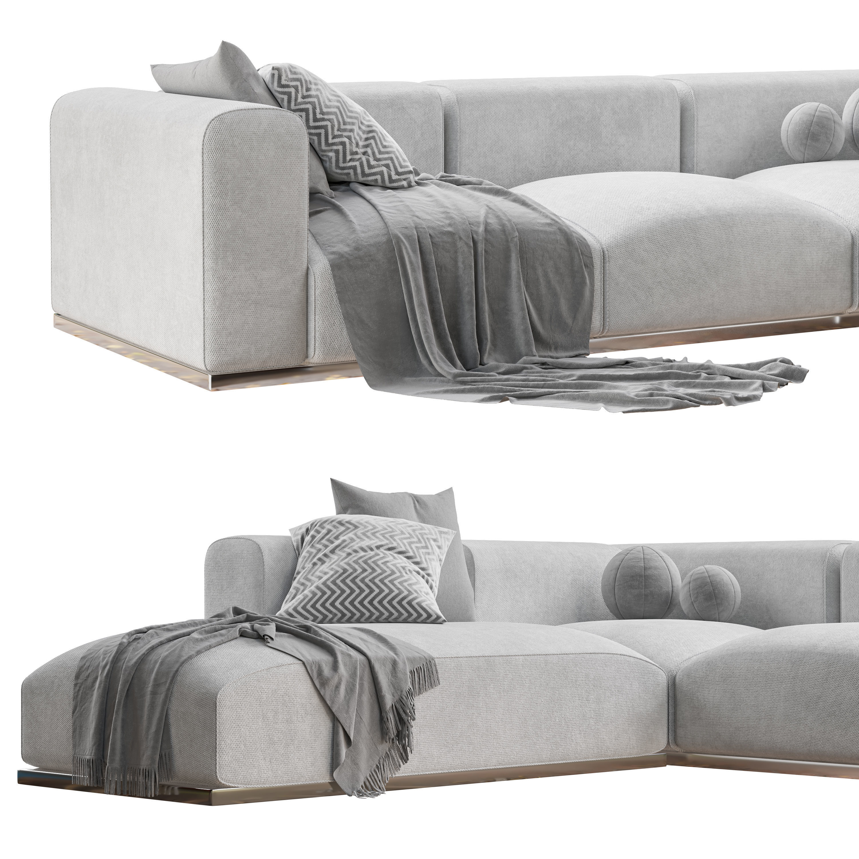 Braid Mahy Sectional Sofa 3D model_5