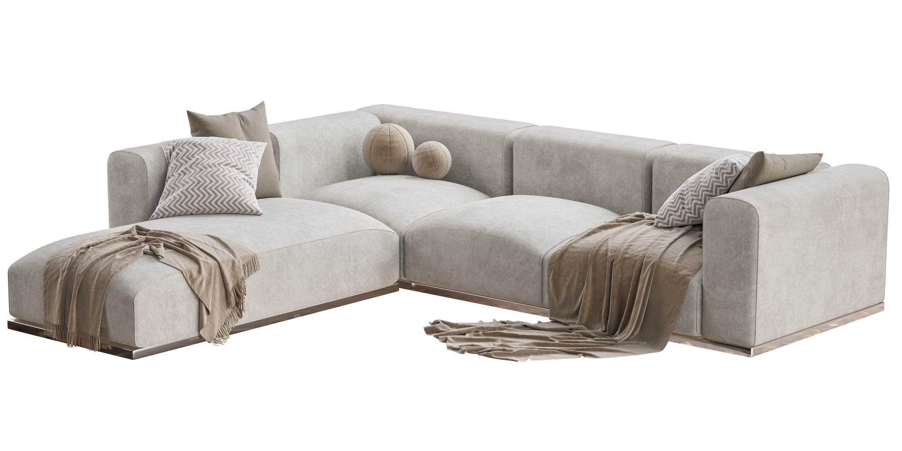 Braid Mahy Sectional Sofa 3D model_7