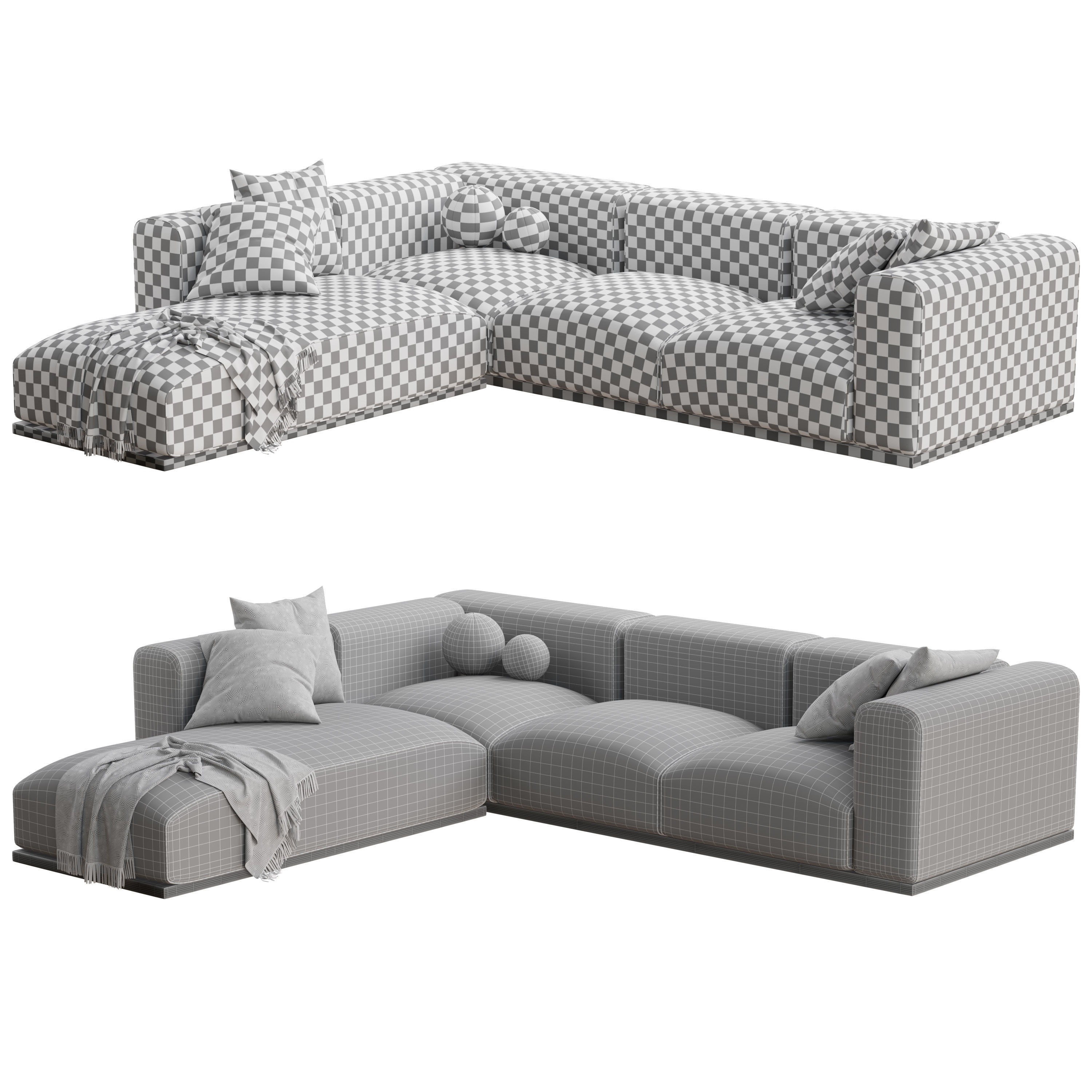 Braid Mahy Sectional Sofa 3D model_6