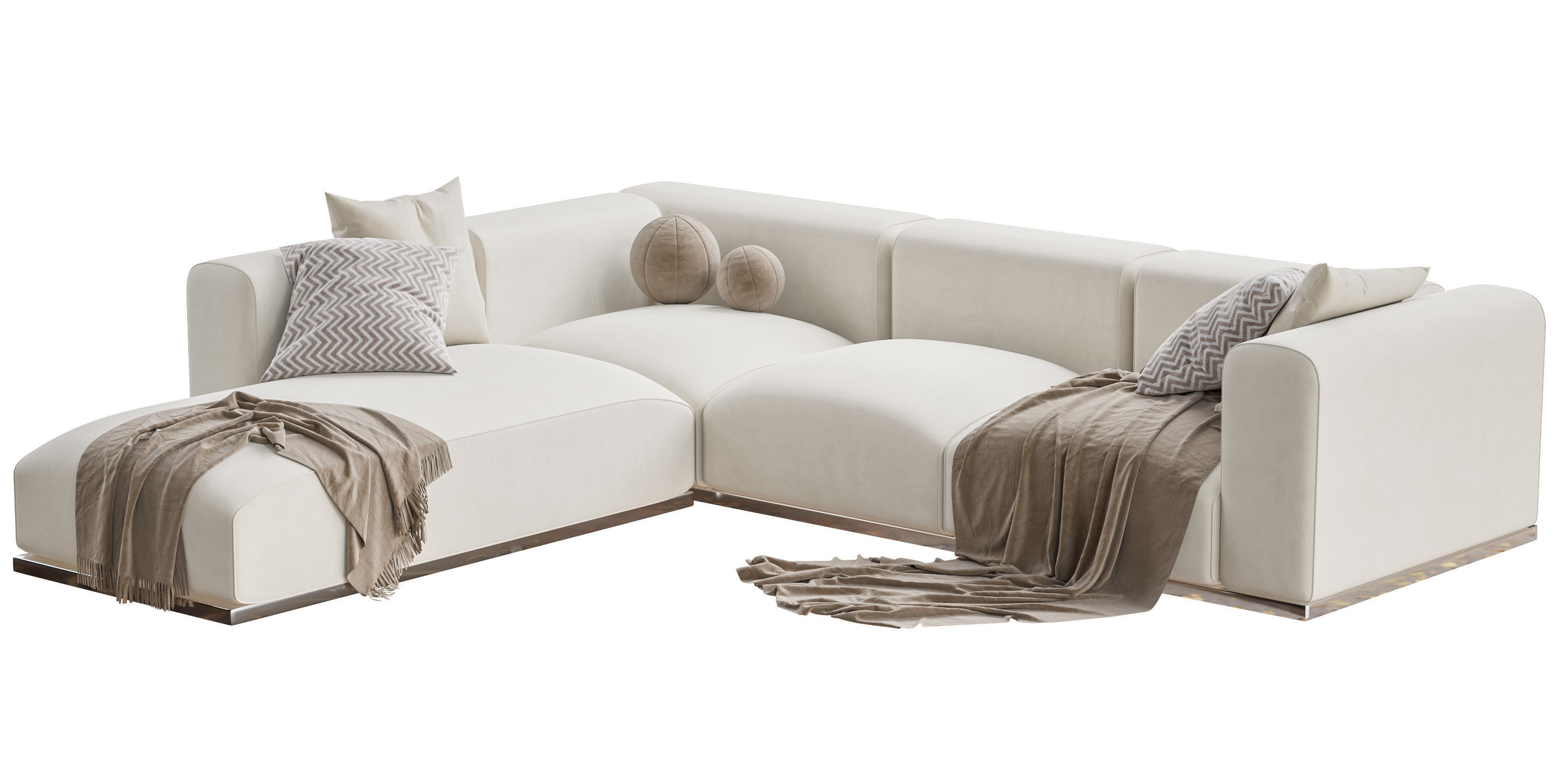 Braid Mahy Sectional Sofa 3D model_9