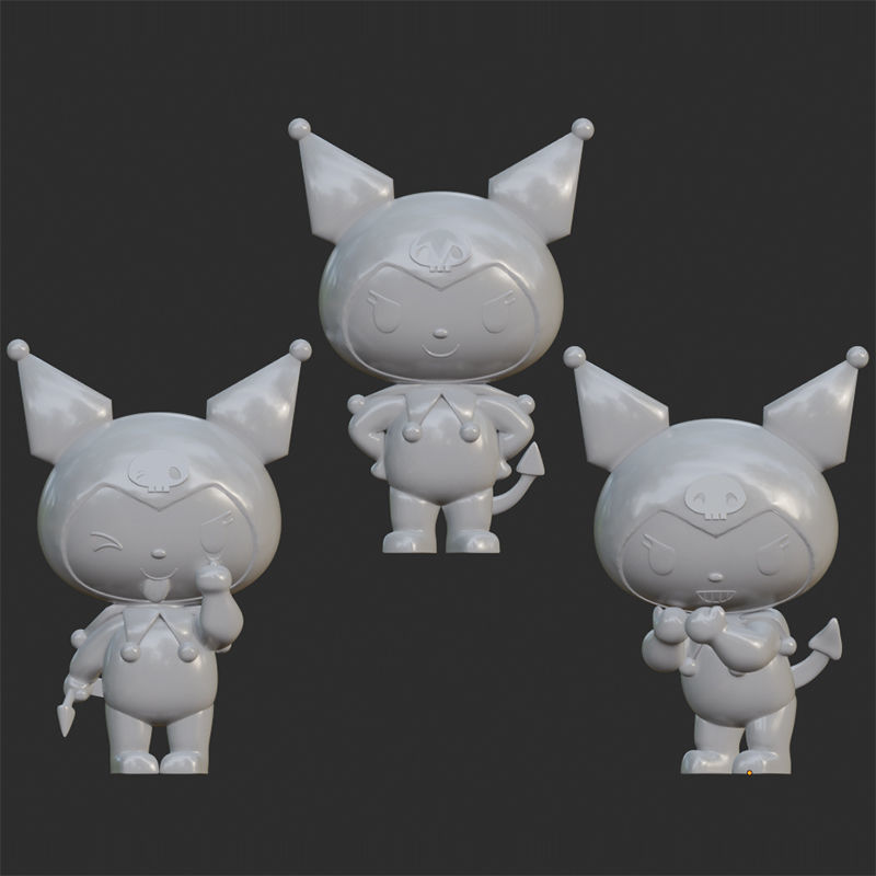 KUROMI PACK I x4 3D print model_3