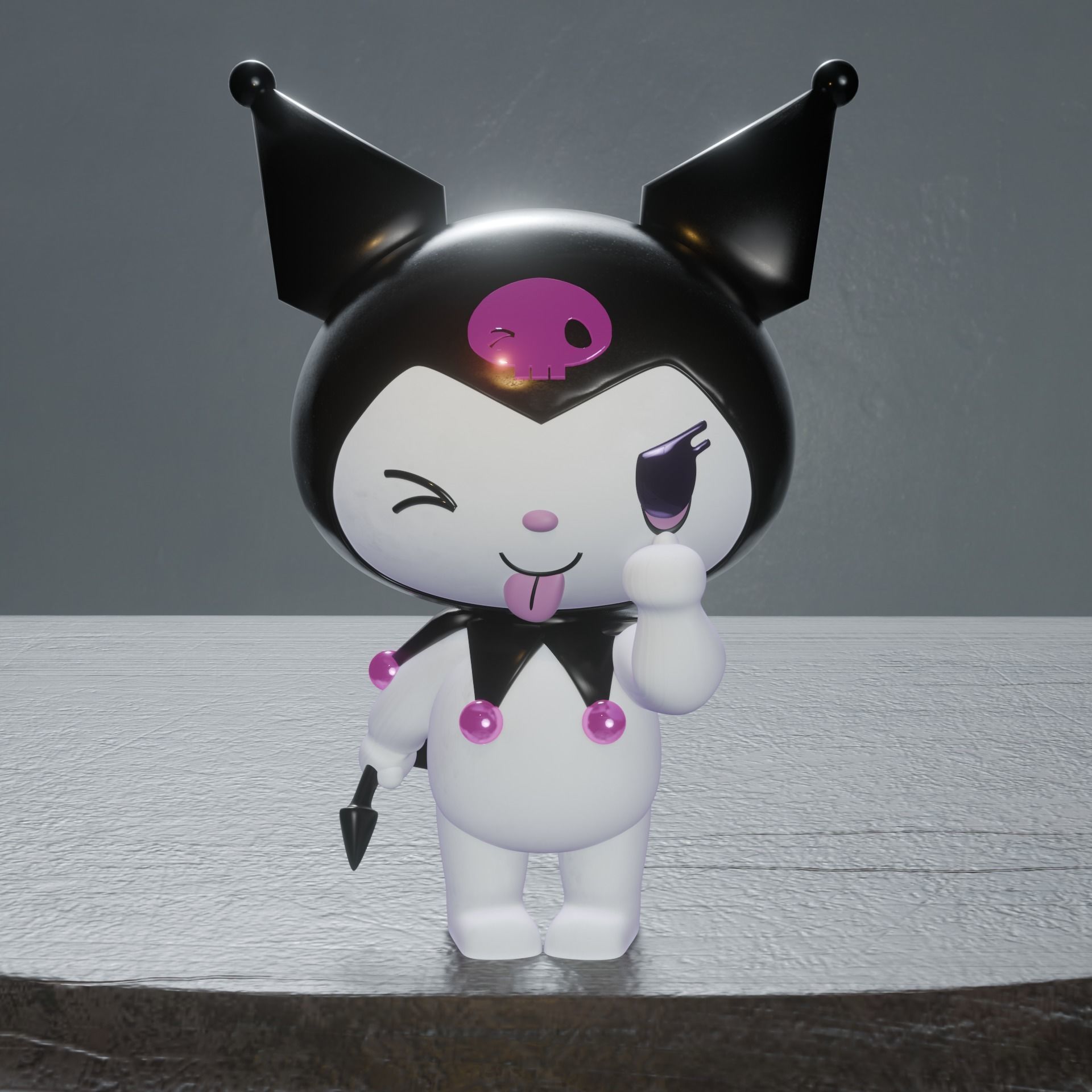 KUROMI PACK I x4 3D print model_6