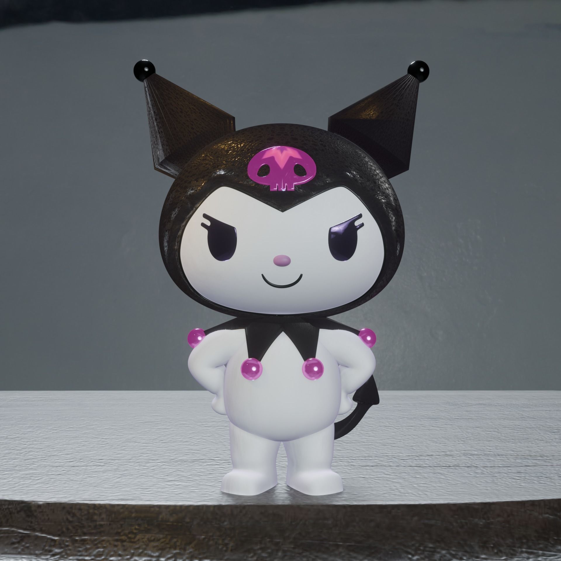 KUROMI PACK I x4 3D print model_4