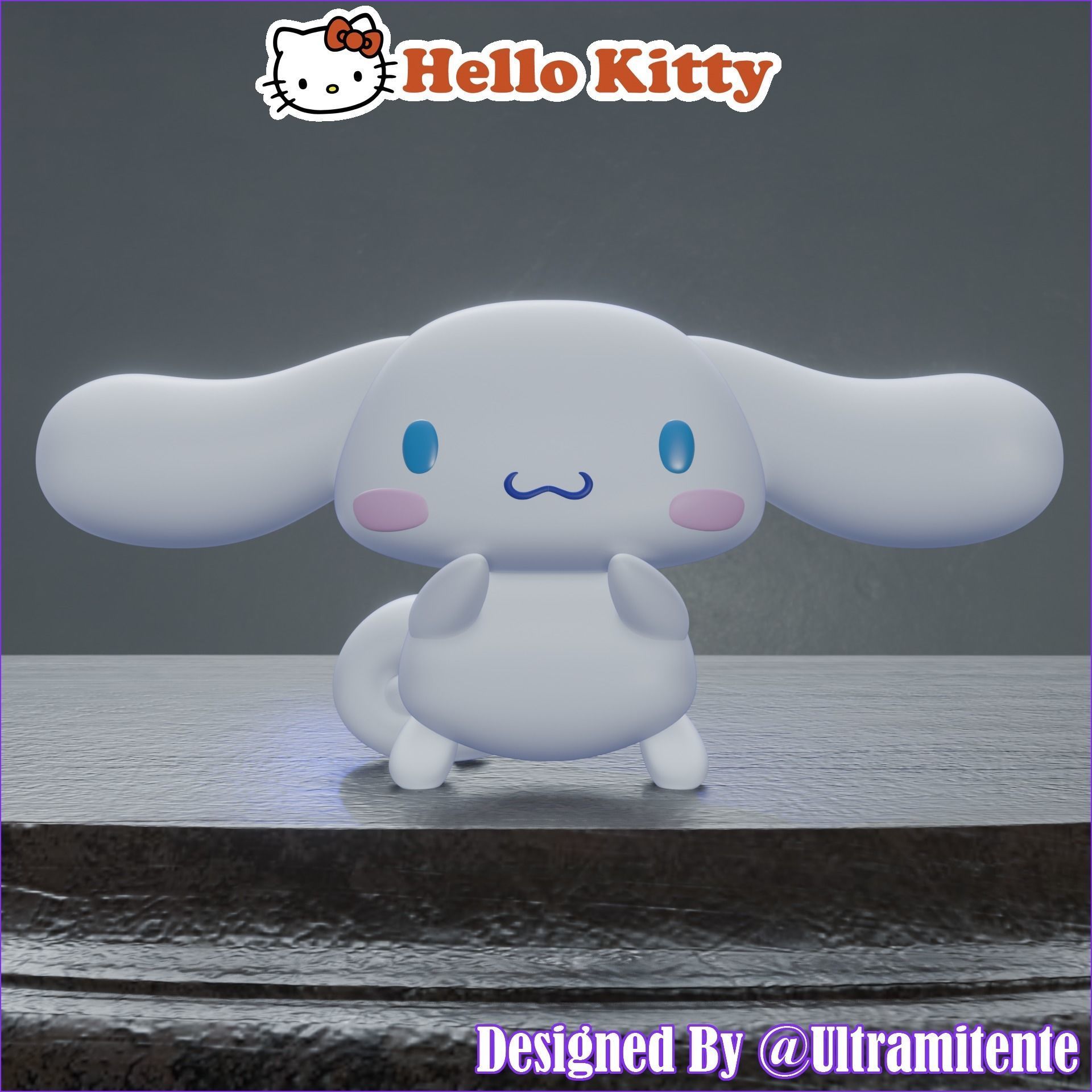 CINNAMOROLL PACK I 3D print model_4
