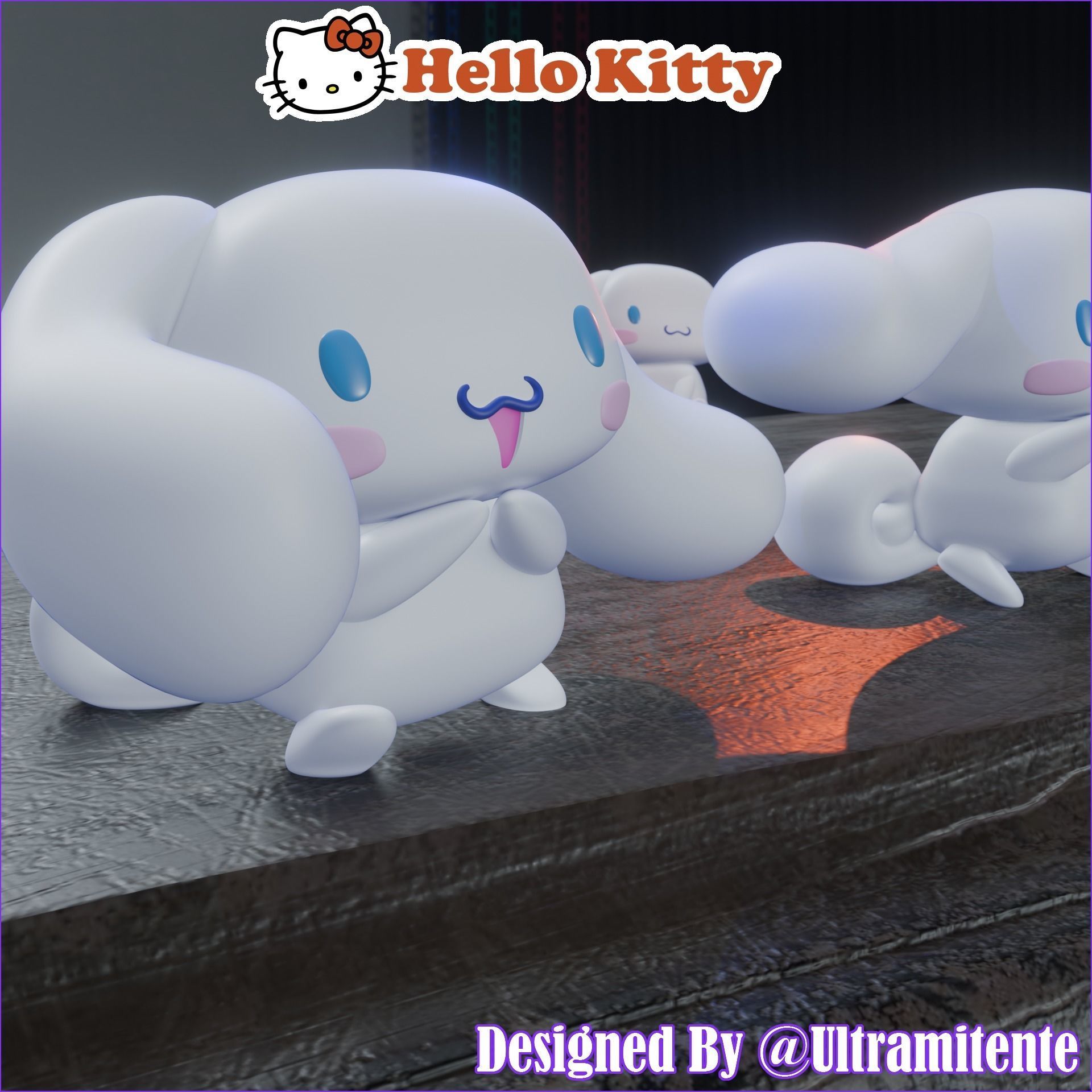 CINNAMOROLL PACK I 3D print model_1