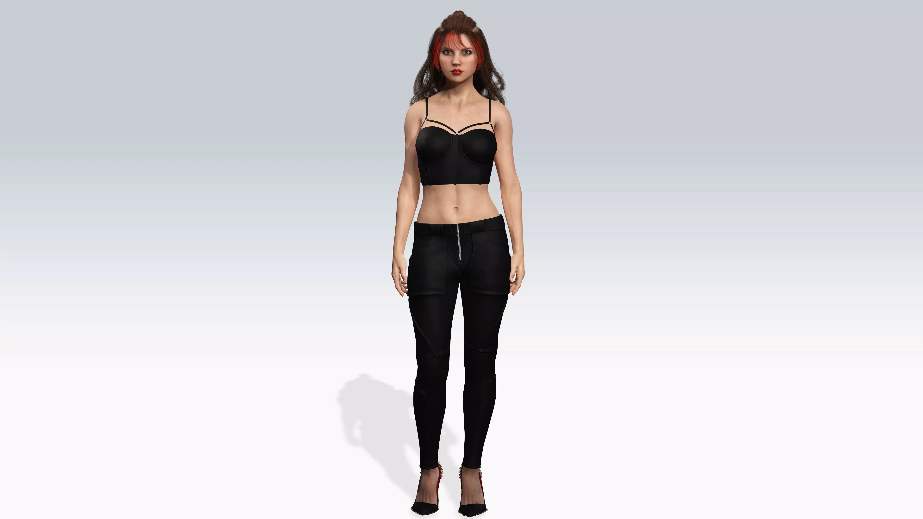 girl - Fully Rigged Low-poly 3D model