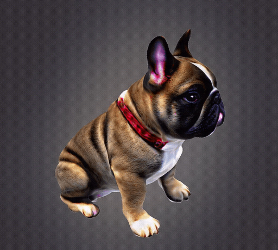 French bulldog 3D print model_1