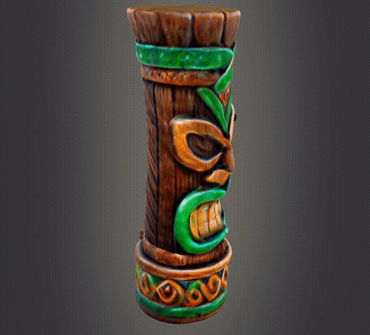 Tiki decor 3D print model_1